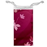 Pink Flower Art Jewelry Bag