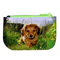 Puppy In Grass Large Coin Purse from UrbanLoad.com Back
