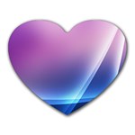 Purple Blue Wave Heart Mousepad