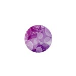 Purple Bubble Art 1  Mini Magnet