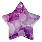 Purple Bubble Art Ornament (Star)