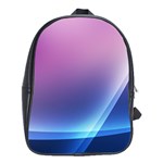 Purple Blue Wave School Bag (XL)