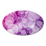 Purple Bubble Art Magnet (Oval)