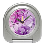 Purple Bubble Art Travel Alarm Clock
