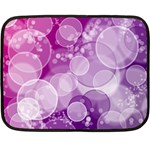 Purple Bubble Art Double Sided Fleece Blanket (Mini)