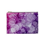 Purple Bubble Art Cosmetic Bag (Medium)