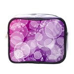 Purple Bubble Art Mini Toiletries Bag (One Side)