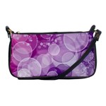 Purple Bubble Art Shoulder Clutch Bag
