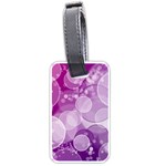 Purple Bubble Art Luggage Tag (one side)