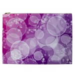 Purple Bubble Art Cosmetic Bag (XXL)