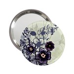 Purple Flower Art 2.25  Handbag Mirror