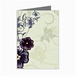 Purple Flower Art Mini Greeting Card