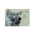 Purple Flower Art Cosmetic Bag (Medium)