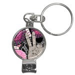 Peace Hand Art Nail Clippers Key Chain