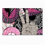 Peace Hand Art Postcards 5  x 7  (Pkg of 10)