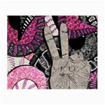Peace Hand Art Small Glasses Cloth (2 Sides)