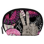 Peace Hand Art Accessory Pouch (Large)
