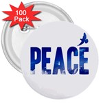 Peace Bird 3  Button (100 pack)