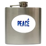 Peace Bird Hip Flask (6 oz)
