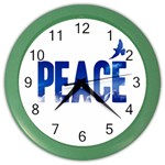 Peace Bird Color Wall Clock
