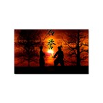 Ninja Sunset Sticker (Rectangular)