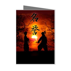 Ninja Sunset Mini Greeting Cards (Pkg of 8) from UrbanLoad.com Left