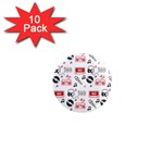 Music Is My Life 1  Mini Magnet (10 pack) 