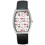 Music Is My Life Barrel Style Metal Watch