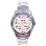 Music Is My Life Stainless Steel Analogue Watch