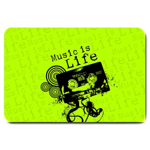 Music Is Life Large Doormat from UrbanLoad.com 30 x20  Door Mat