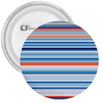 Blue And Coral Stripe 2 3  Buttons