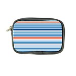 Blue And Coral Stripe 2 Coin Purse