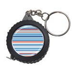 Blue And Coral Stripe 2 Measuring Tape