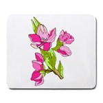 Pink Flowers Large Mousepad