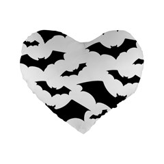 Deathrock Bats Standard 16  Premium Flano Heart Shape Cushion  from UrbanLoad.com Front