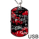 Emo Graffiti Dog Tag USB Flash (Two Sides)