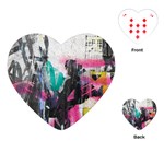 Graffiti Grunge Playing Cards Single Design (Heart)