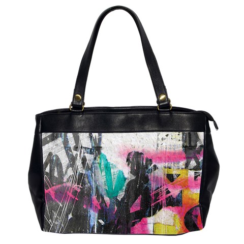 Graffiti Grunge Oversize Office Handbag (2 Sides) from UrbanLoad.com Front