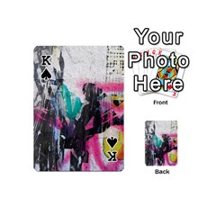 King Graffiti Grunge Playing Cards 54 Designs (Mini) from UrbanLoad.com Front - SpadeK