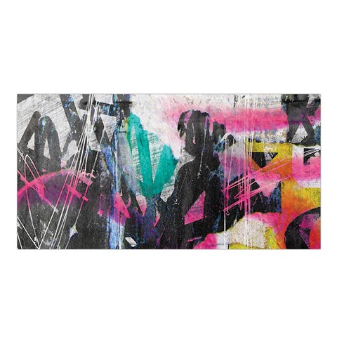 Graffiti Grunge Satin Shawl from UrbanLoad.com Front