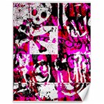 Pink Checker Graffiti Canvas 18  x 24 