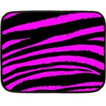 Pink Zebra Double Sided Fleece Blanket (Mini)