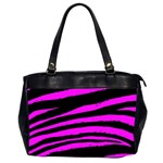 Pink Zebra Oversize Office Handbag (2 Sides)