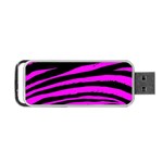 Pink Zebra Portable USB Flash (One Side)