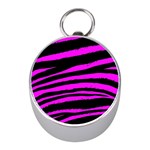 Pink Zebra Silver Compass (Mini)