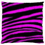 Pink Zebra Standard Flano Cushion Case (One Side)