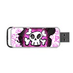 Cartoon Skull Portable USB Flash (One Side)