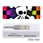 Checker Rainbow Skull Memory Card Reader (Stick)