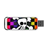 Checker Rainbow Skull Portable USB Flash (Two Sides)