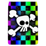 Checker Rainbow Skull Removable Flap Cover (L)